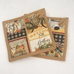 Fall theme handmade pot holders